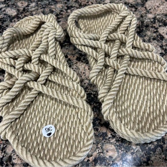 Tan Rope Sandals - Picture 3 of 4